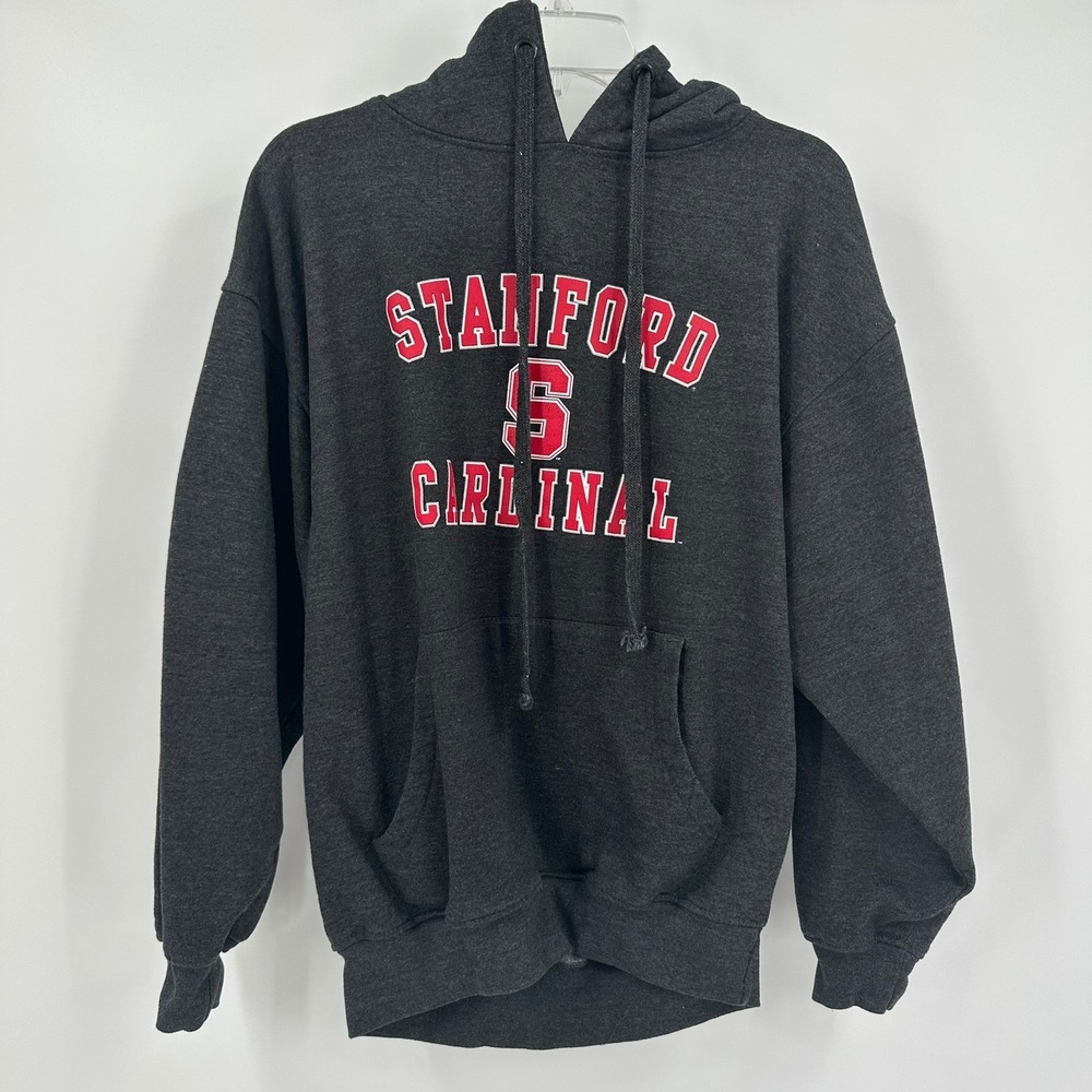 Cadre Stanford Cardinal Mens Hoodie Size M Pullover Embroidered Collegiate Black
